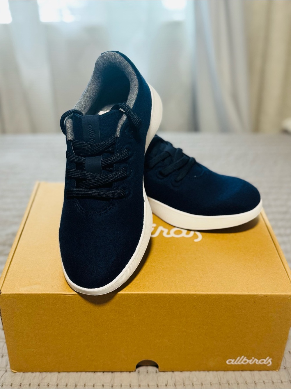 Allbirds Wool Runner NZ Sneakers, Dark Navy, Men’s Size 8, New